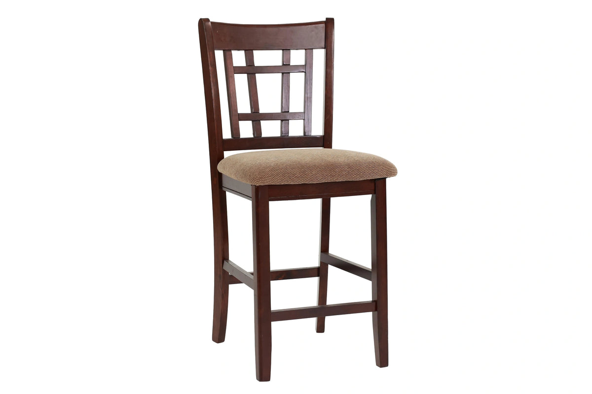 Sfvnco Counter Height Chair in Cherry Finish