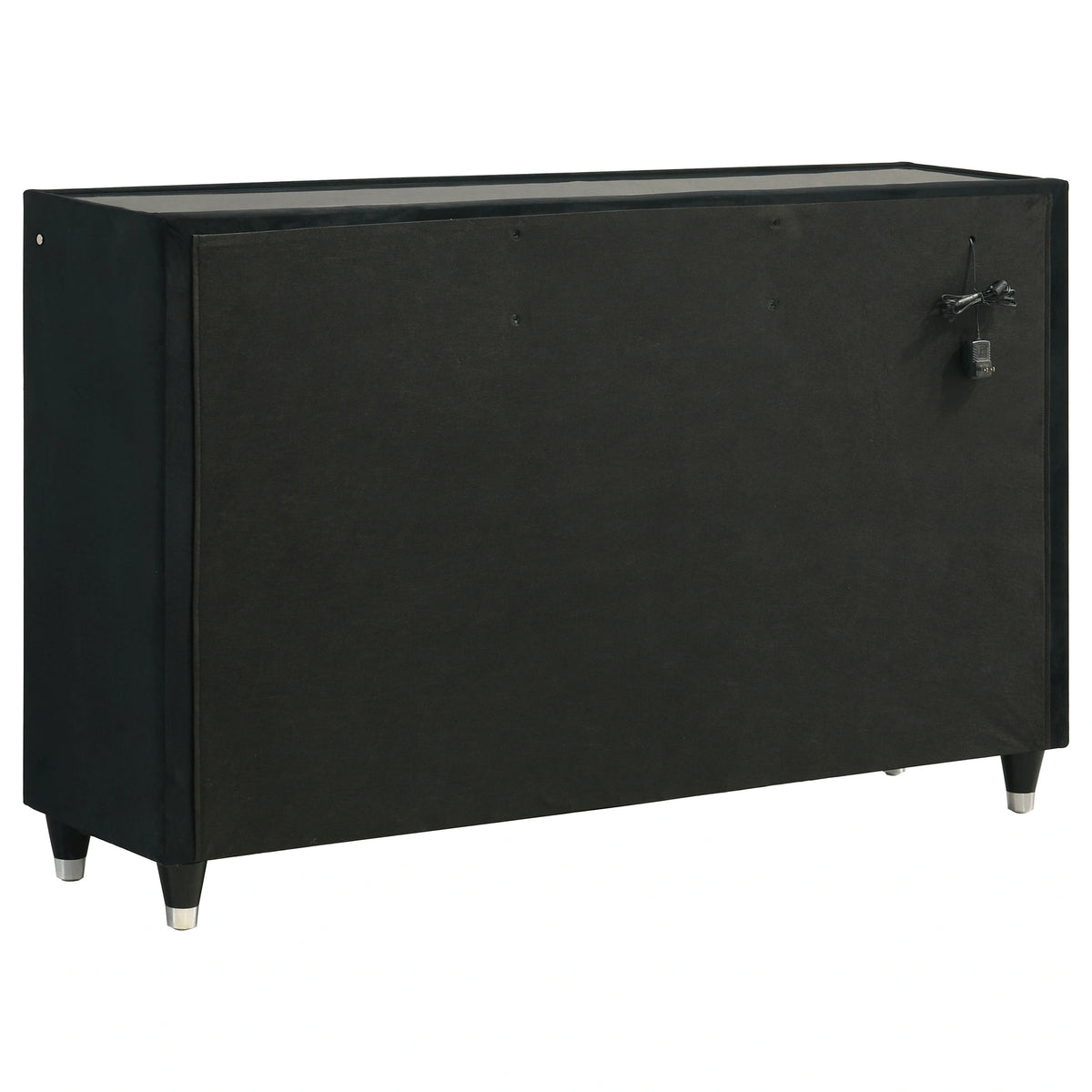 Ravenne Velvet Upholstered LED Bedroom Set