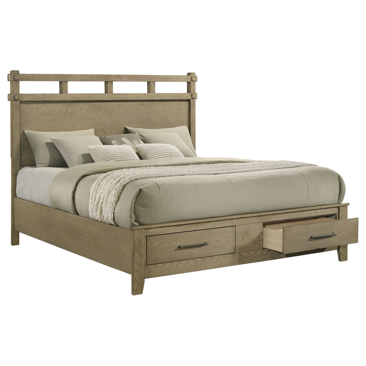Hazlewood Panel Platform Storage Bed