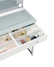 Load image into Gallery viewer, Eliza Makeup Vanity Table with LED Mirror and Stool