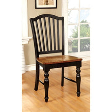 Cargar imagen en el visor de la galería, MAYVILLE Black/Antique Oak Side Chair (2/CTN)