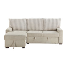 Load image into Gallery viewer, Gallatin-(2)2-Piece Sectional with Left Chaise and Drop-Down Cup holders, Storage Pouch, Pull-out Bed and Hidden Storage image