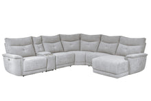 Cargar imagen en el visor de la galería, Tesoro-(6)6-Piece Modular Power Reclining Sectional with Power Headrests, Right Chaise and USB Port image