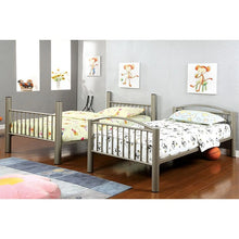 Cargar imagen en el visor de la galería, Lovia Metallic Gold Twin/Twin Bunk Bed