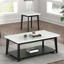 Load image into Gallery viewer, Thisted Rectangle Marble Coffee Table w/ Casters