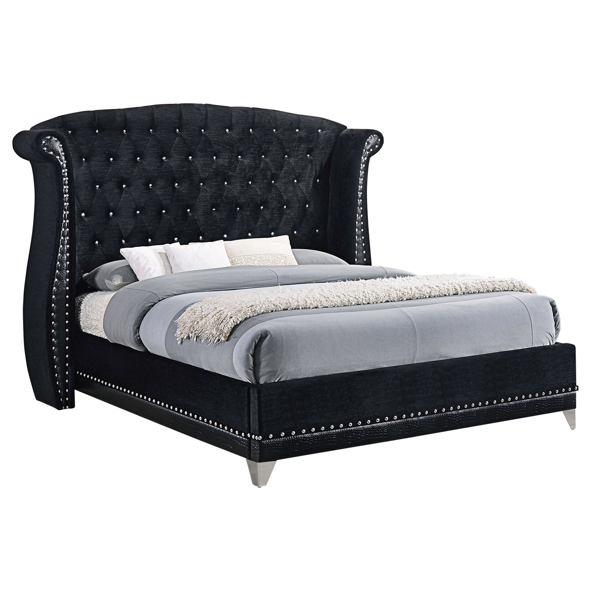 Barzini Wingback Platform Bed
