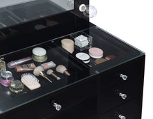 Cargar imagen en el visor de la galería, Acena Makeup Vanity Table with LED Mirror Set