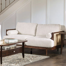 Load image into Gallery viewer, ALESUND Loveseat, Beige/Light Oak, Natural &amp; Brown