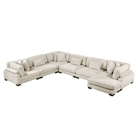 Traverse-(6)6-Piece Modular Sectional with Reversible Chaise image