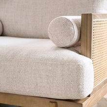 Load image into Gallery viewer, ALESUND Loveseat, Beige/Light Oak, Natural &amp; Brown
