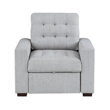 Cargar imagen en el visor de la galería, 9916GY-1 - Chair with Pull-out Ottoman