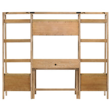 Cargar imagen en el visor de la galería, Fabian Desk and Bookshelf Set (Desk, 2 Bookcase and Bridge)