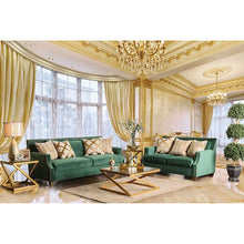 Cargar imagen en el visor de la galería, VERDANTE Emerald Green/Gold Sofa
