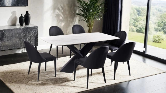 Lenvik 7 Pc Dining Table Set White
