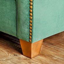 Cargar imagen en el visor de la galería, VERDANTE Emerald Green/Gold Sofa