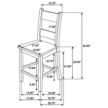 Cargar imagen en el visor de la galería, Cardova Counter Height Dining Set (Table and 4 Chair)