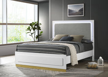 Cargar imagen en el visor de la galería, Caraway Panel Bed with LED Lighting