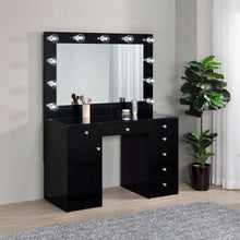 Cargar imagen en el visor de la galería, Acena Makeup Vanity Table with LED Mirror Set