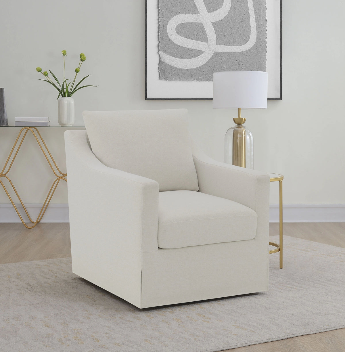 Winter Swivel Accent Chair