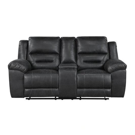 Hazen-Double Reclining Love Seat with Center Console image