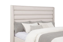 Cargar imagen en el visor de la galería, Leslie Upholstered Wingback Platform Bed