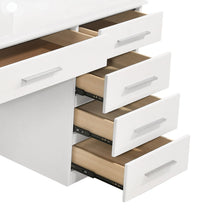 Cargar imagen en el visor de la galería, Felicity Makeup Vanity Table with LED Mirror Set