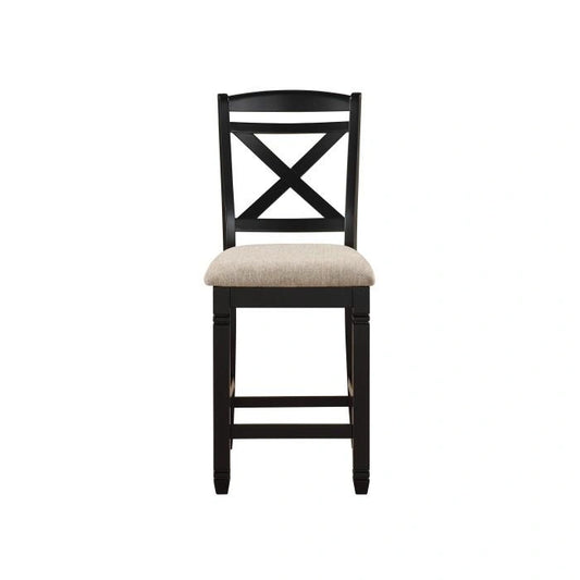 Baywater Counter Height Chair in Black (Set of 2)