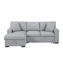Load image into Gallery viewer, Pompano-(2)Sectional with Left Chaise, Pull-out Bed, Hidden Storages and Shelves, Charging Ports image