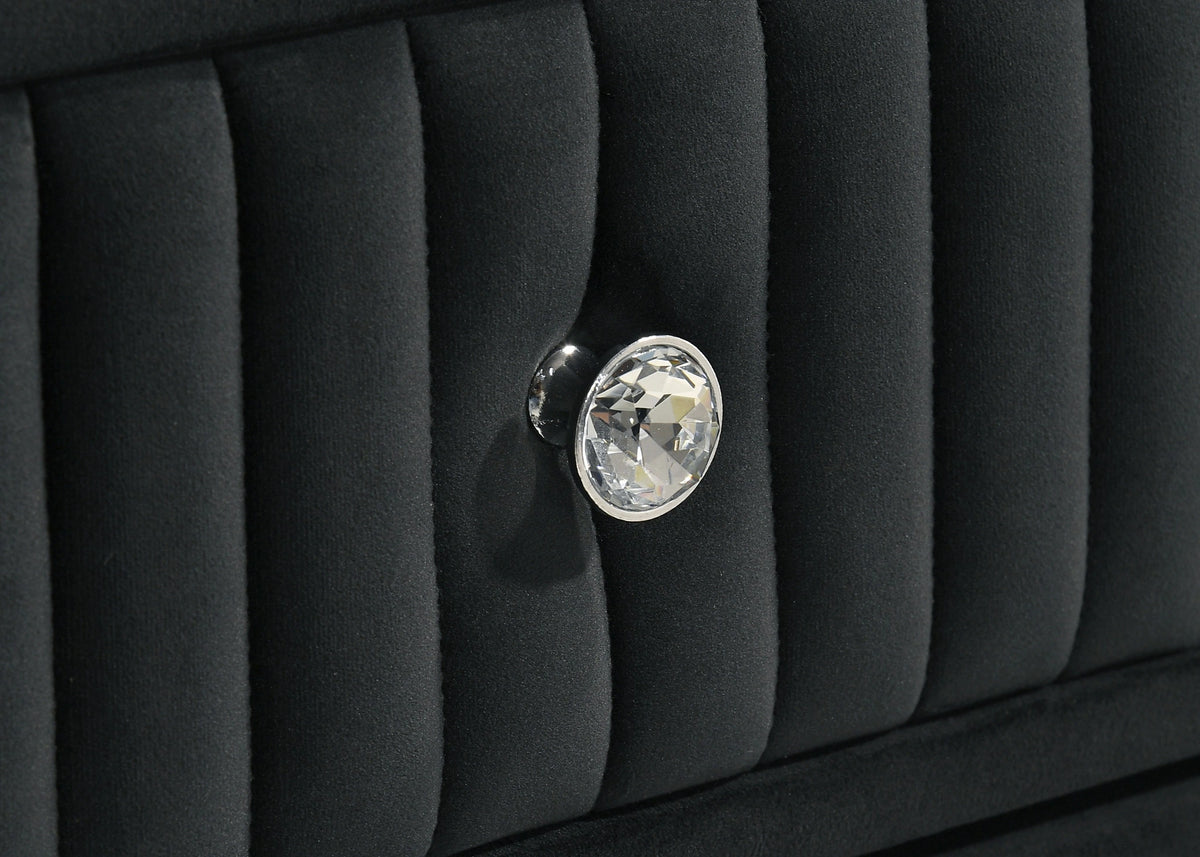 Ravenne Velvet Upholstered LED Chest