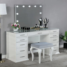 Cargar imagen en el visor de la galería, Valentina Vanity Set White &amp; Dark Gray