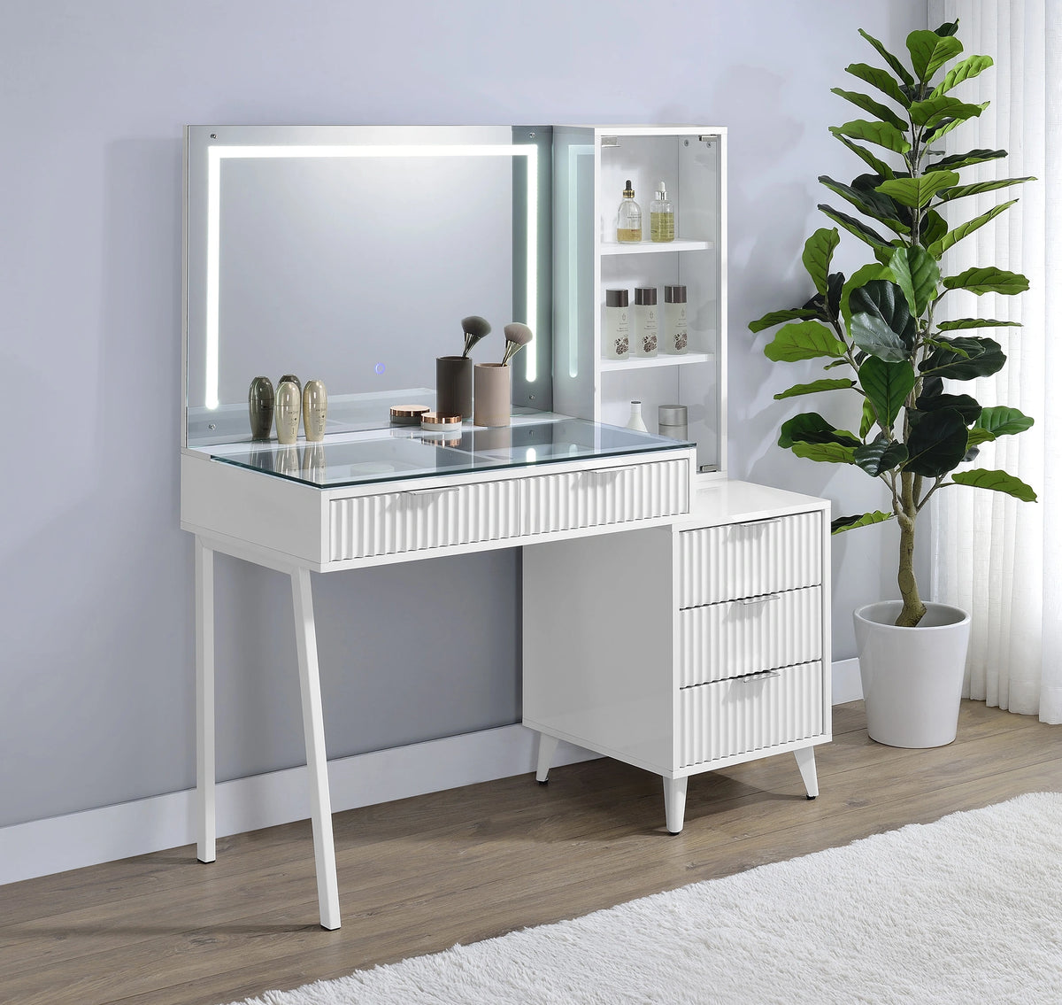 Souza Makeup Vanity Table and LED Mirror