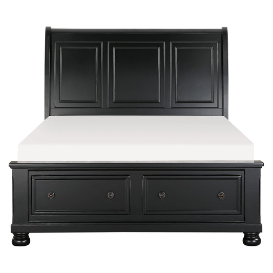 Laurelin-(3)Queen Sleigh Platform Bed with Footboard Storage image