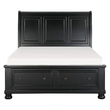 Cargar imagen en el visor de la galería, Laurelin-(3)Queen Sleigh Platform Bed with Footboard Storage image