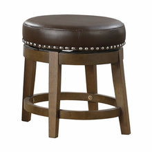 Cargar imagen en el visor de la galería, 5681BRW-18 - Round Swivel Stool, Brown
