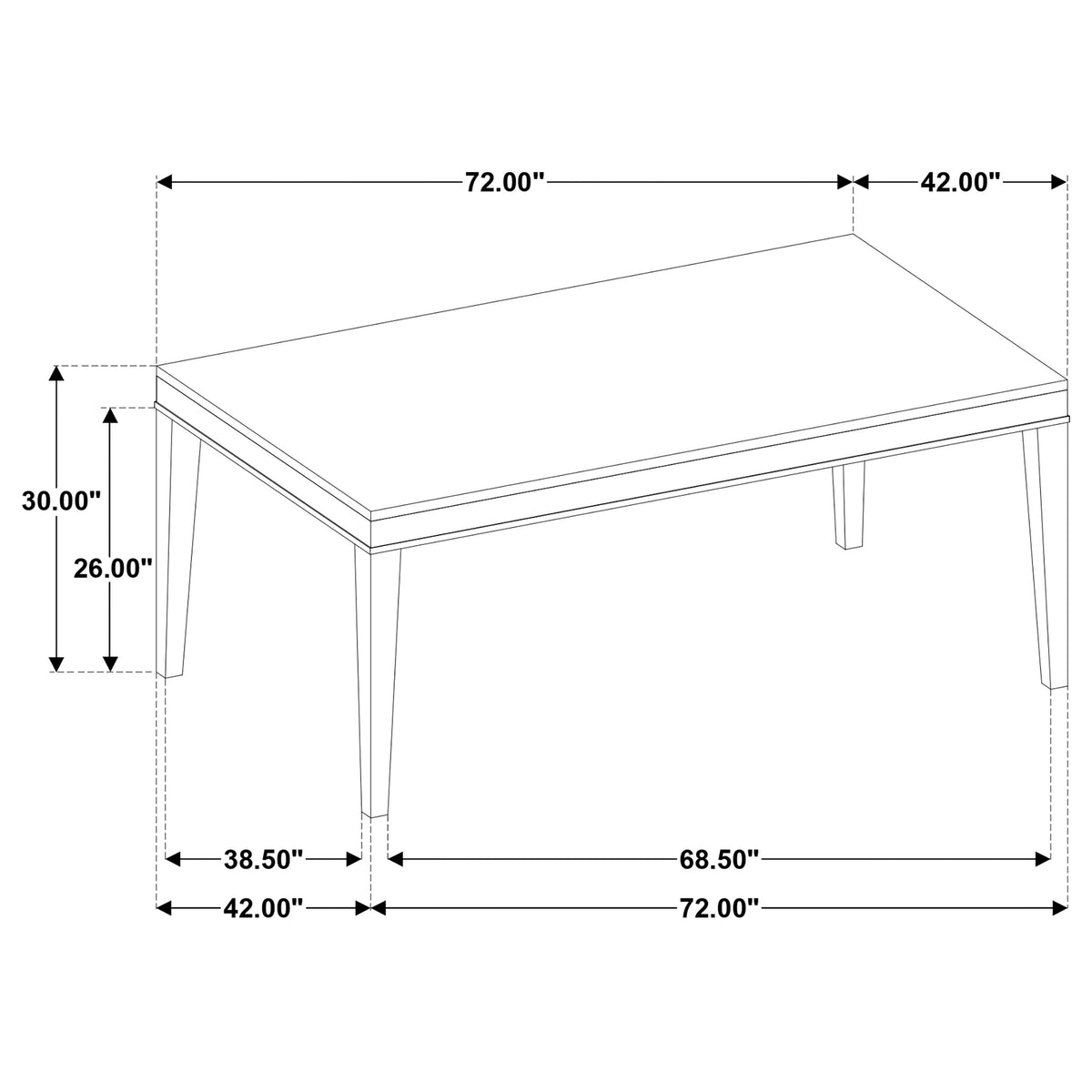 Averill Marble Top Dining Table