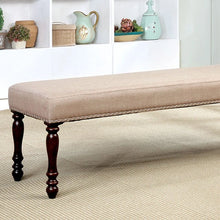 Load image into Gallery viewer, HOLCROFT Antique Cherry/Beige Bench