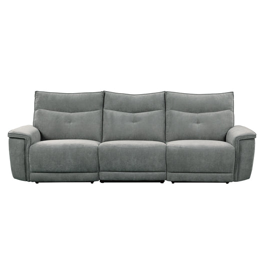 Tesoro-(3)Power Double Reclining Sofa with Power Headrests and USB Ports image