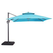 Cargar imagen en el visor de la galería, Hero 10 Ft Square Umbrella w/ Double Top + 37" Large Base