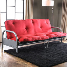 Cargar imagen en el visor de la galería, Aksel Black/Red Futon Mattress, Black, Red &amp; Gray