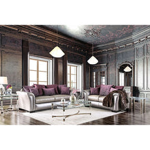 Cargar imagen en el visor de la galería, Benigno Love Seat Silver &amp; Gray