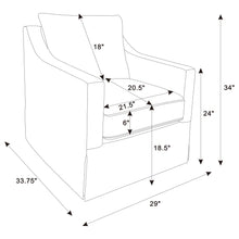 Load image into Gallery viewer, Winter Swivel Accent Chair