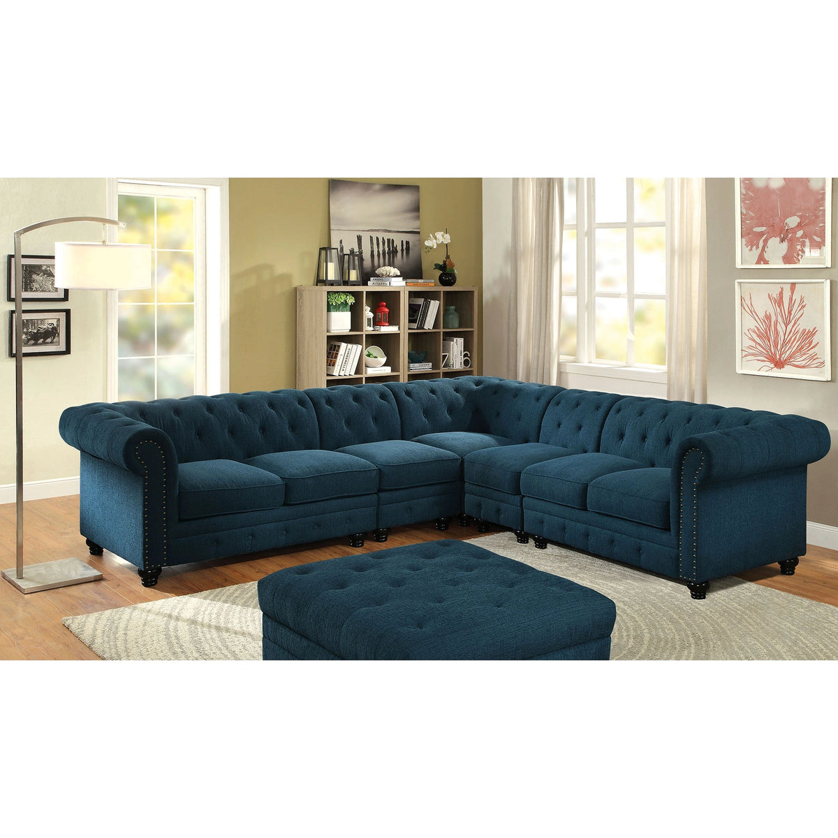 Stanford Armless Chair Teal