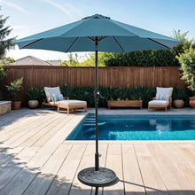 Load image into Gallery viewer, Tano 9' Outdoor Umbrella + 21" Round Base