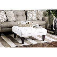 Load image into Gallery viewer, Dorset Ivory/Pattern Ottoman
