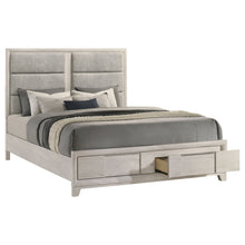 Cargar imagen en el visor de la galería, Farre Upholstered Storage Platform Bed
