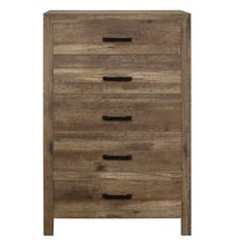 Cargar imagen en el visor de la galería, Mandan 5 Drawer Chest in Weathered Pine 1910-9