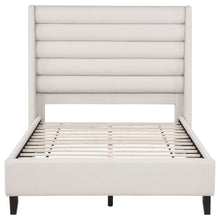 Cargar imagen en el visor de la galería, Leslie Upholstered Wingback Platform Bed