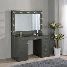 Cargar imagen en el visor de la galería, Acena Makeup Vanity Table with LED Mirror Set