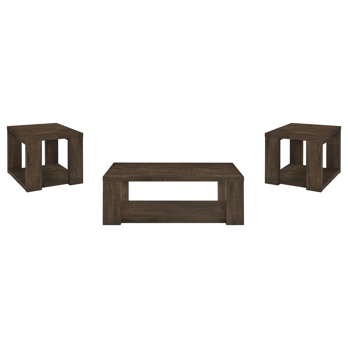 Pavone Open-Shelf Coffee and End Table Set