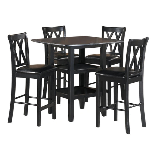 2514BK-36 - 5-Piece Pack Counter Height Set